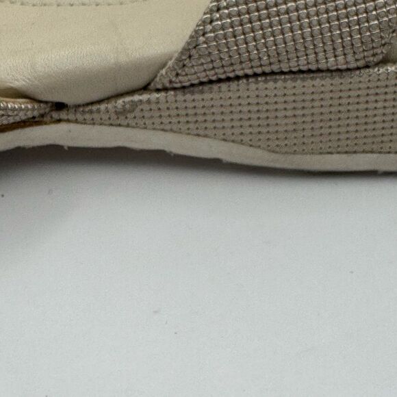 Amalfi By Rangoni Bice Quarter Strap Sandal Beige Metallic Comfort Size 9.5 - Picture 5 of 12